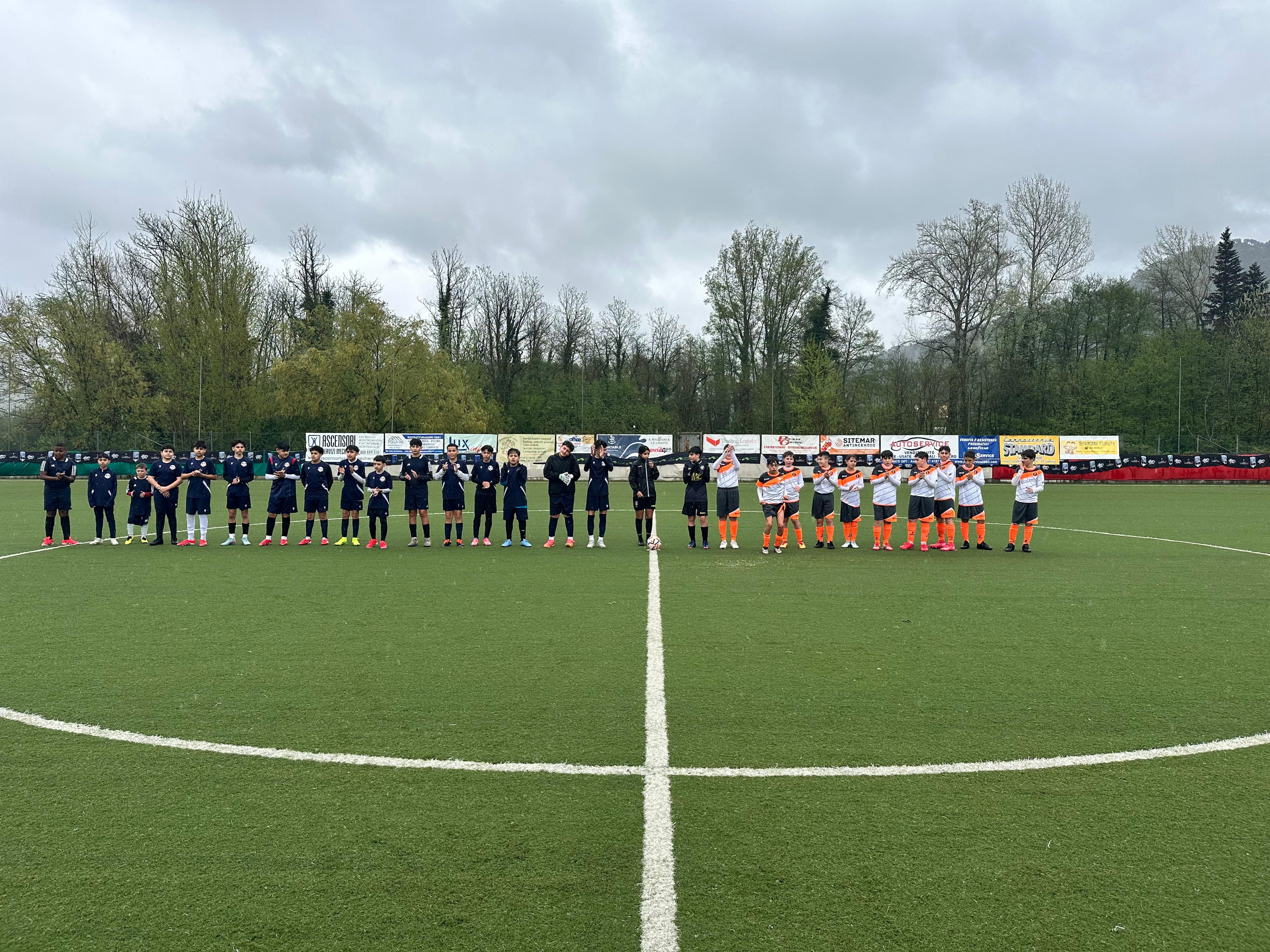 Team at international venue