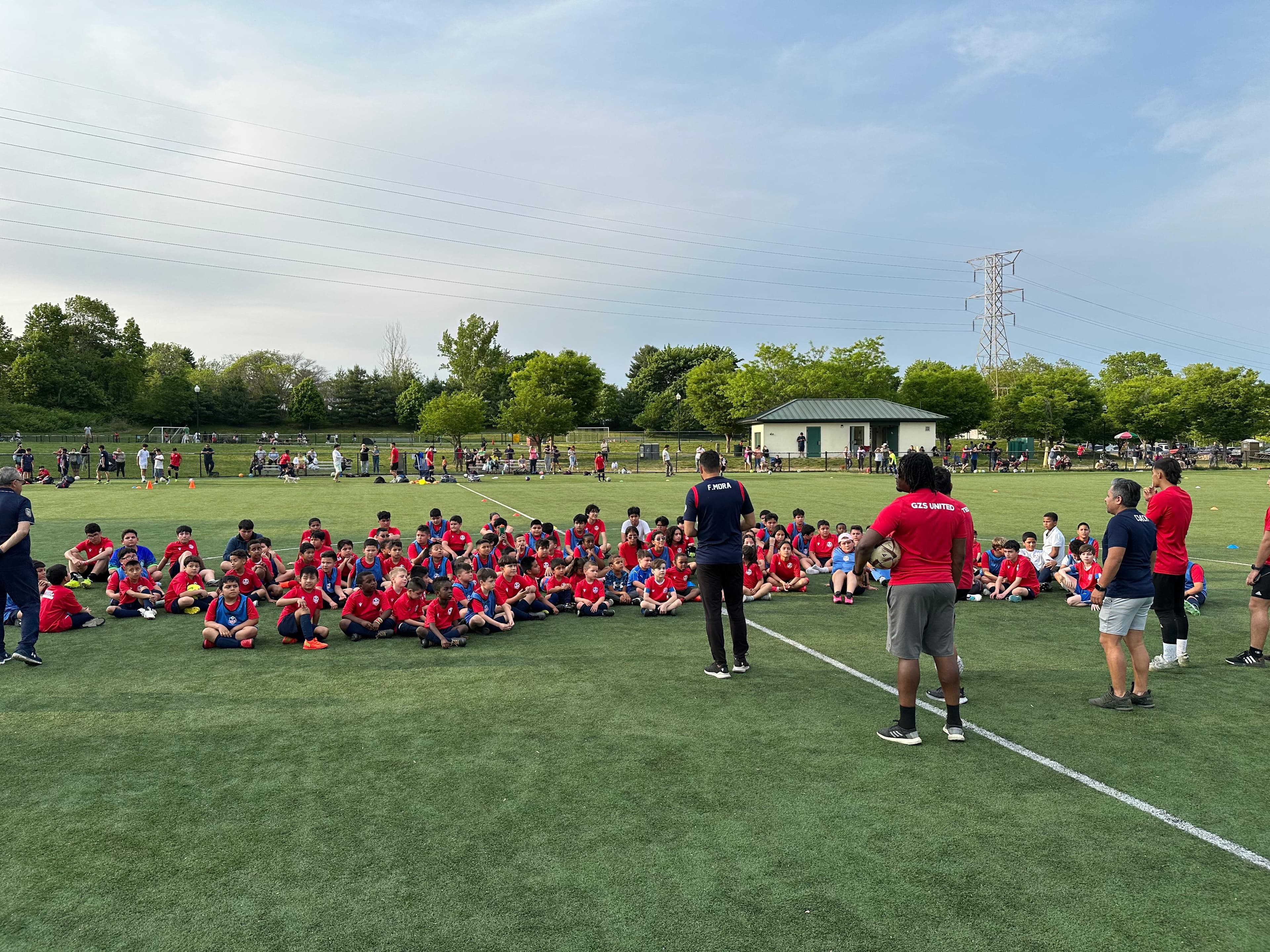 Academy players in action